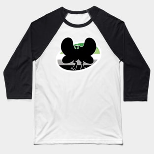 Aromantic Mothman Cryptid Pride Baseball T-Shirt